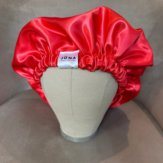 JEN by curly hair care Satin Cap Ruta, rot