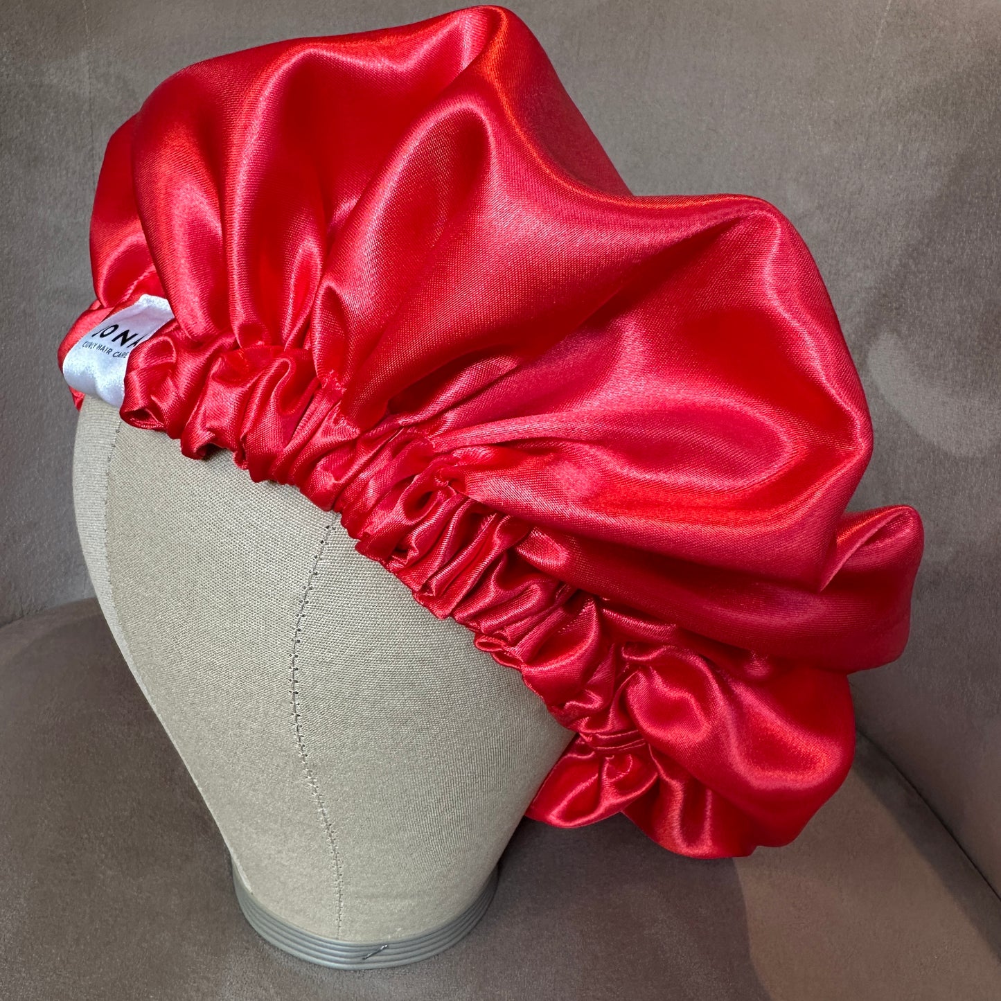 JEN by curly hair care Satin Cap Ruta, rot