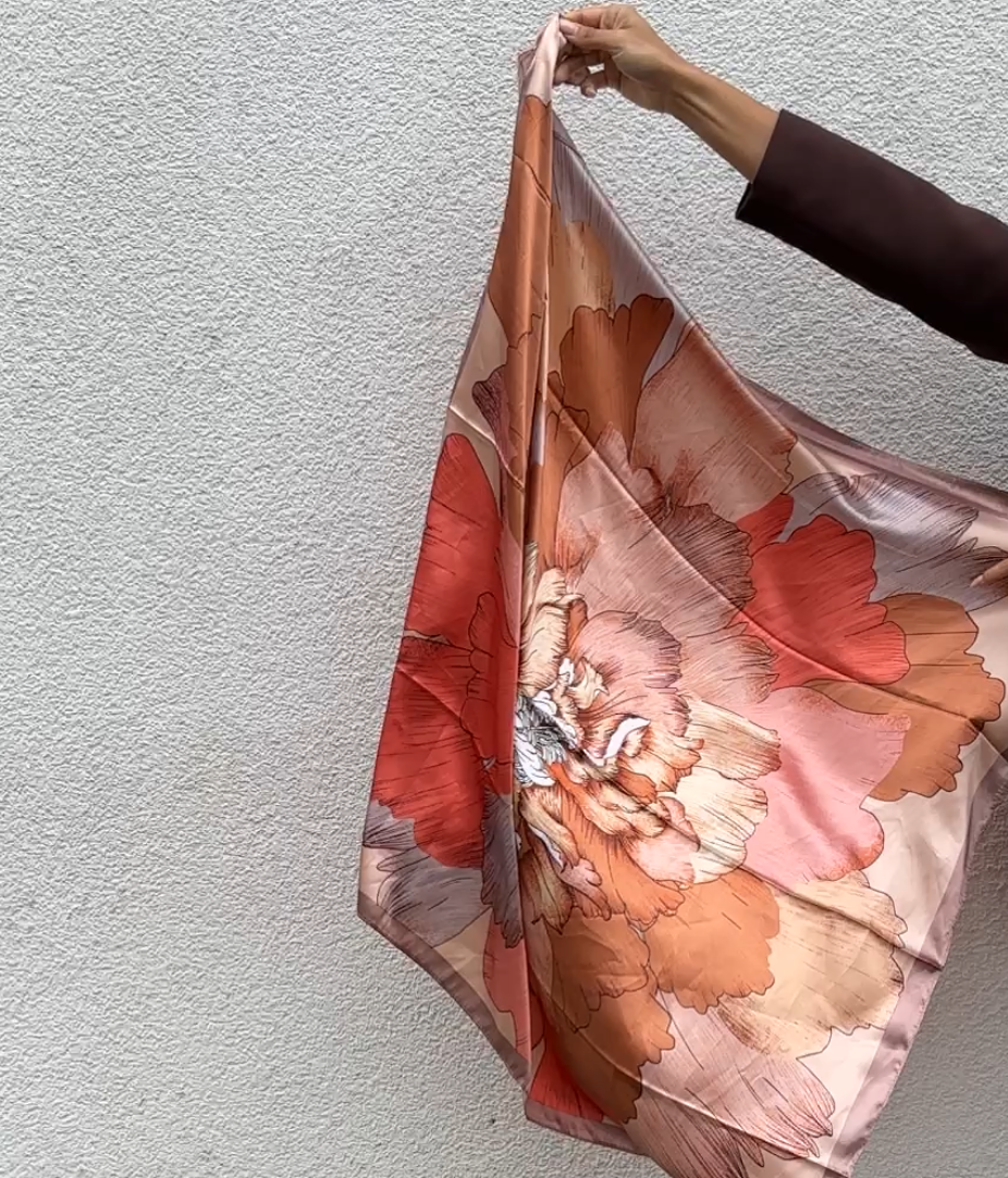 Tissu satiné coloré