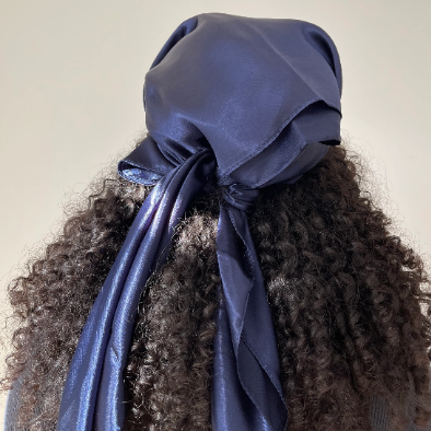 Satin Tuch marineblau