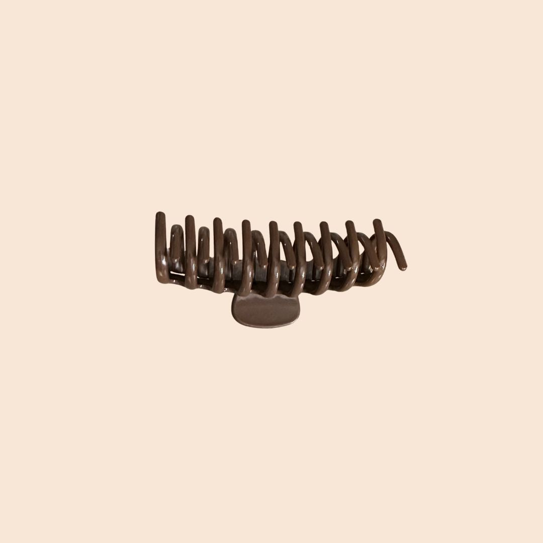 Haarklammer flexibel dunkelbraun