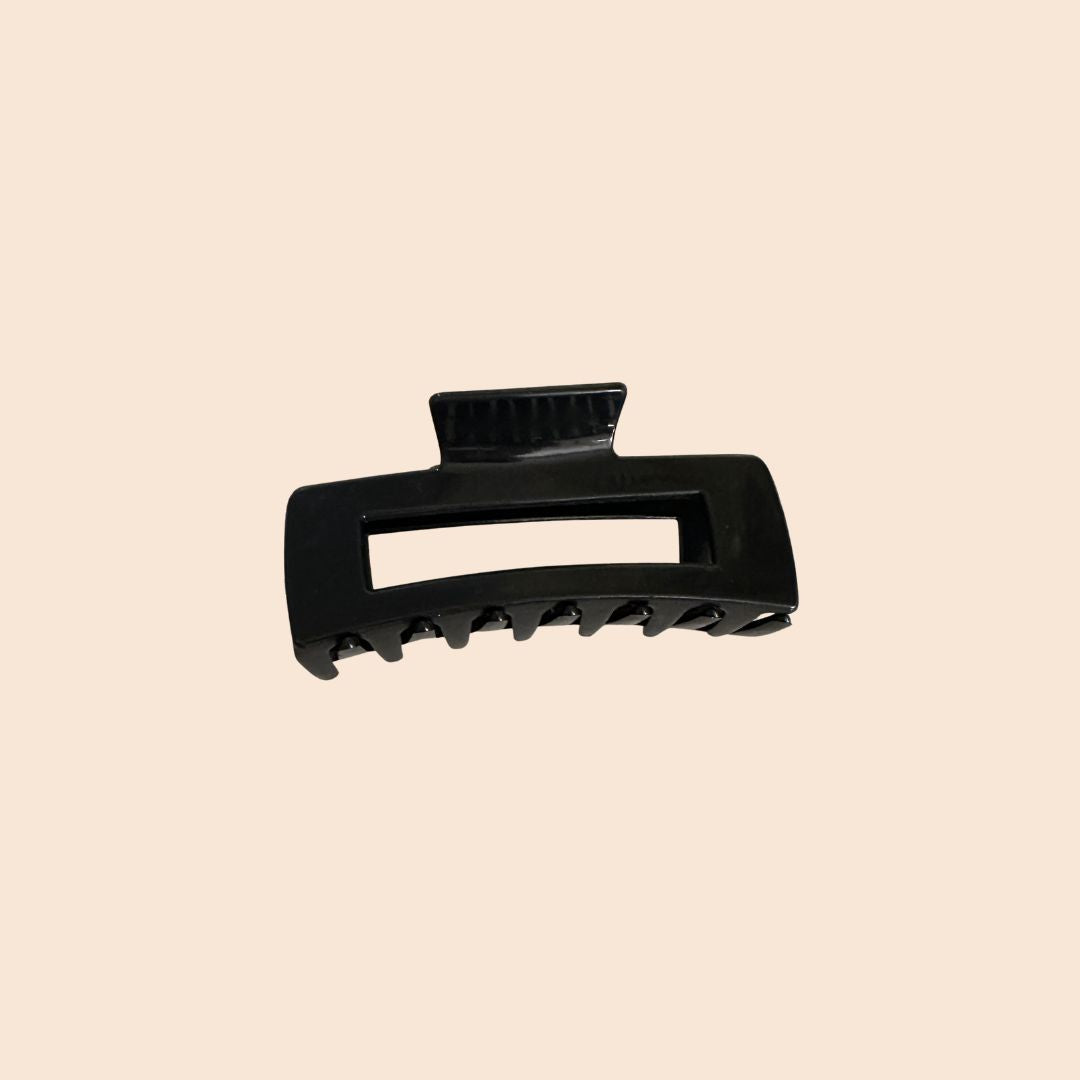 Haarklammer flexibel schwarz eckig