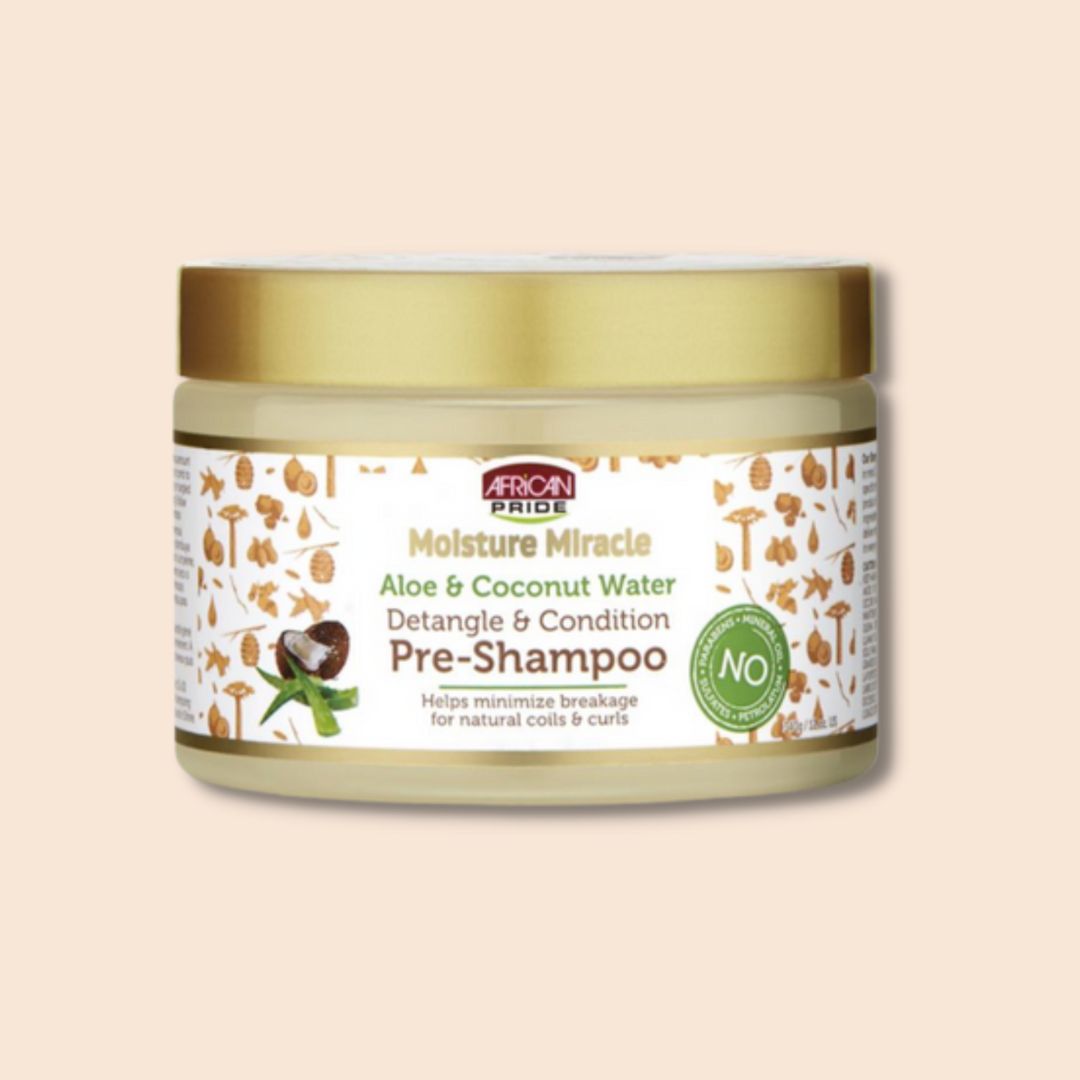 African Pride Moisture Miracle Démêlant et pré-shampooing, 340 g