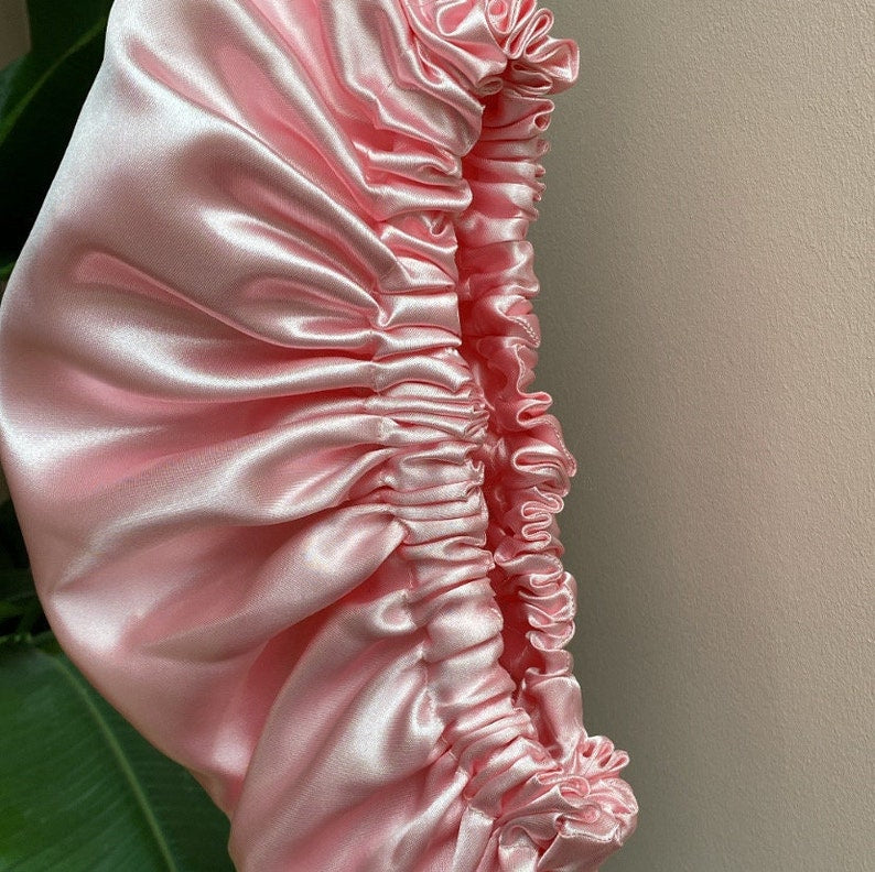 JEN by curly hair care Satin Cap Rosa, rosa