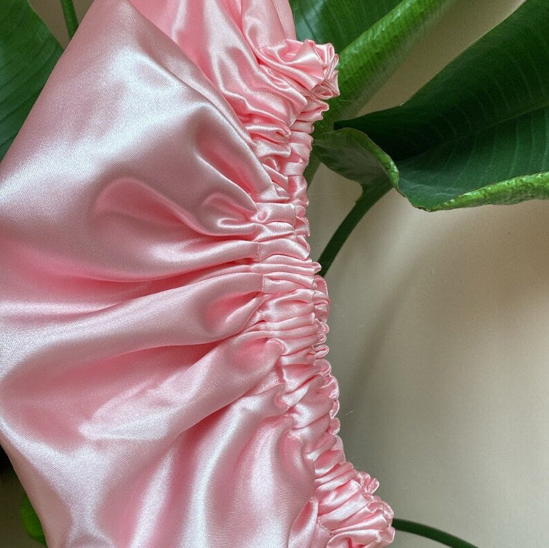 JEN by curly hair care Satin Cap Rosa, rosa