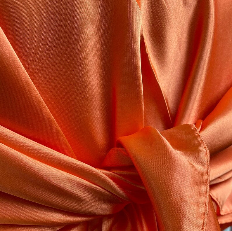Satin Tuch orange