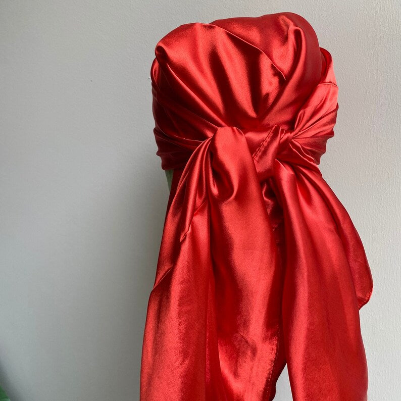 Satin Tuch rot