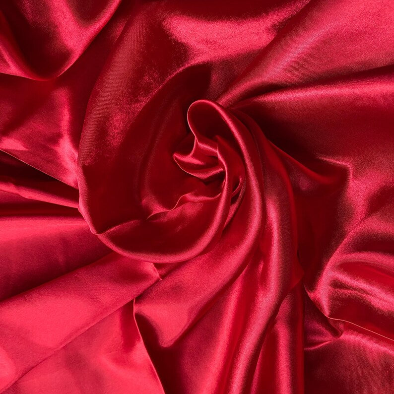 Satin Tuch rot