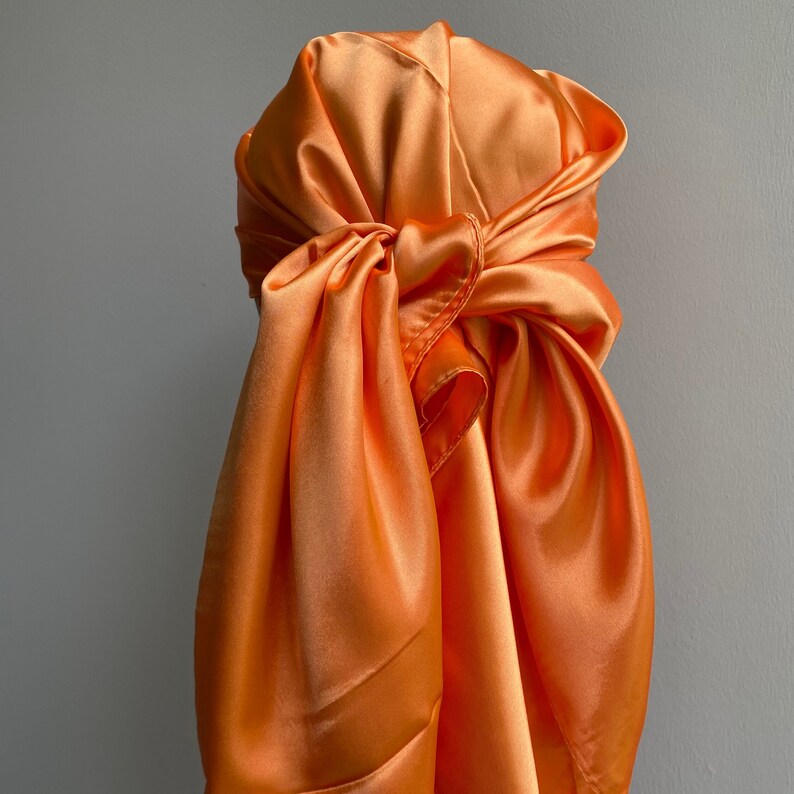 Satin Tuch orange
