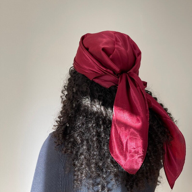 Satin Tuch bordeaux