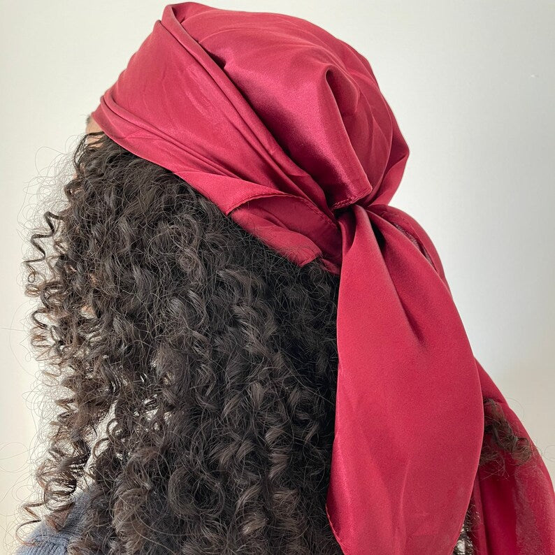 Satin Tuch bordeaux