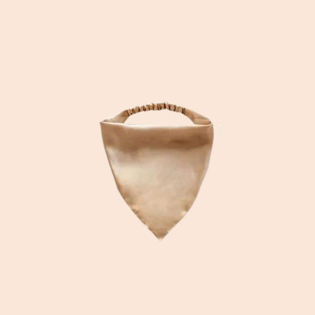 Satin Haarband gold