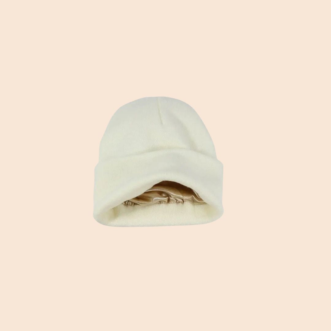 Chapeau doublé satin blanc