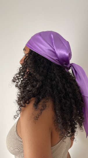 Satin Tuch lila