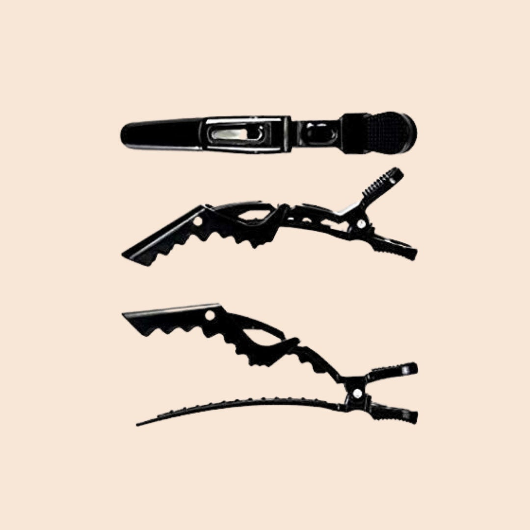 Haarclips Set 5 Stück, schwarz