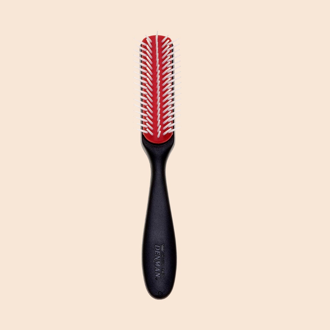 Brosse à cheveux Denman D143, noir rouge