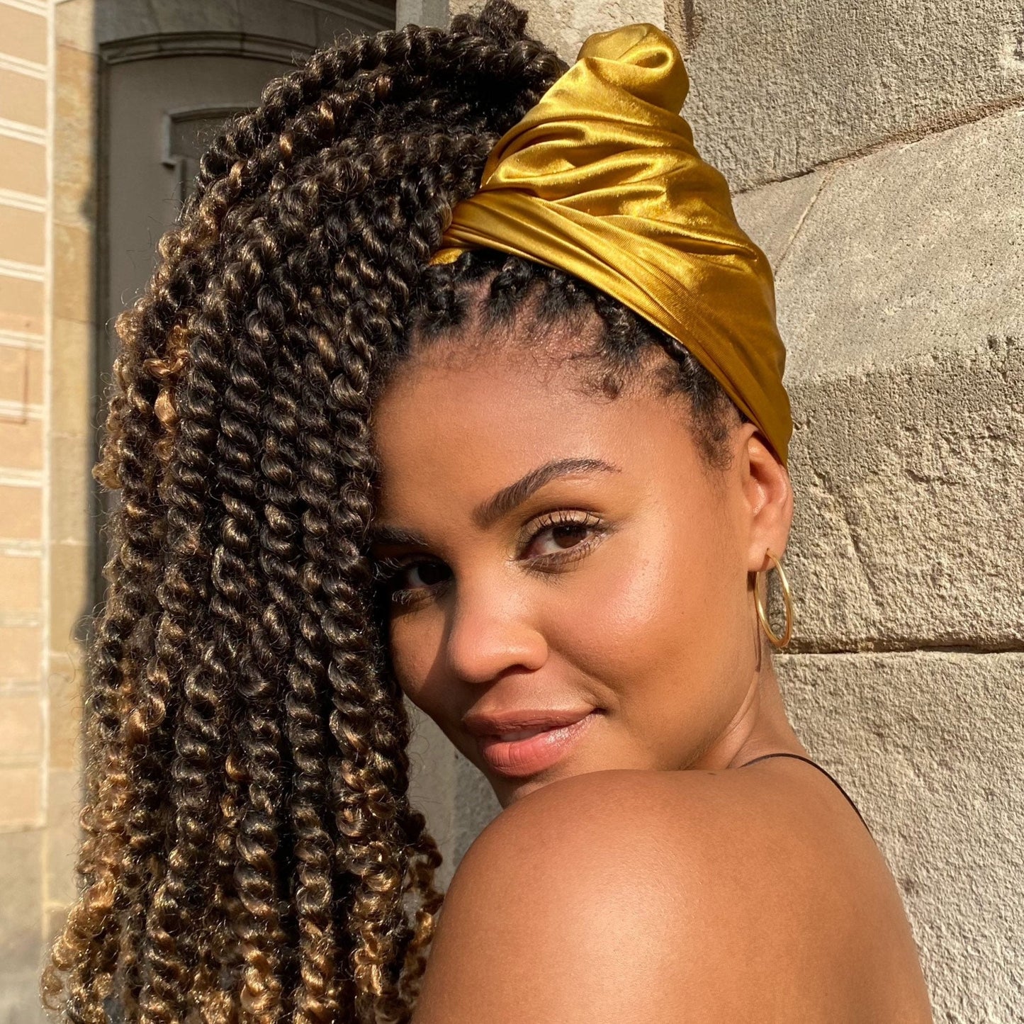 Satin Tuch gold
