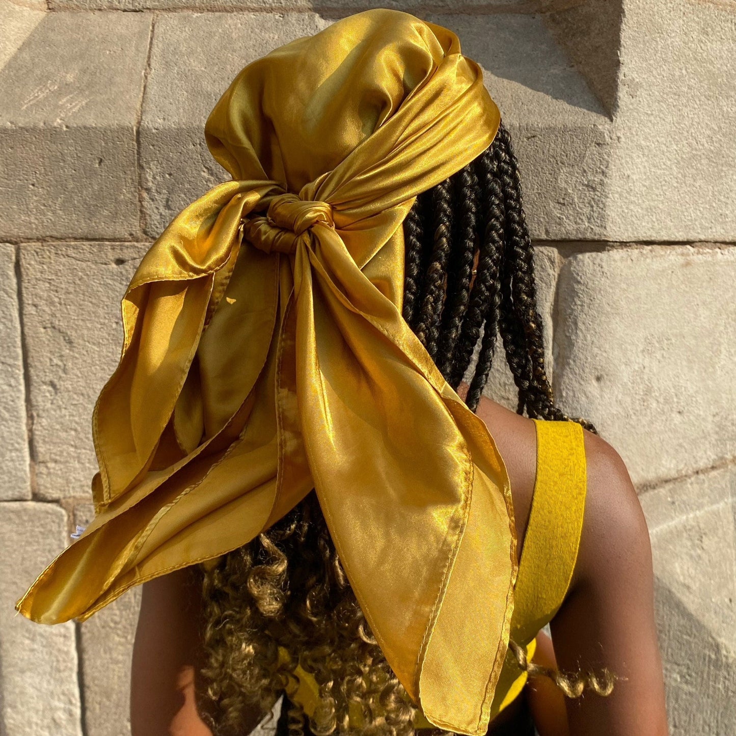 Satin Tuch gold