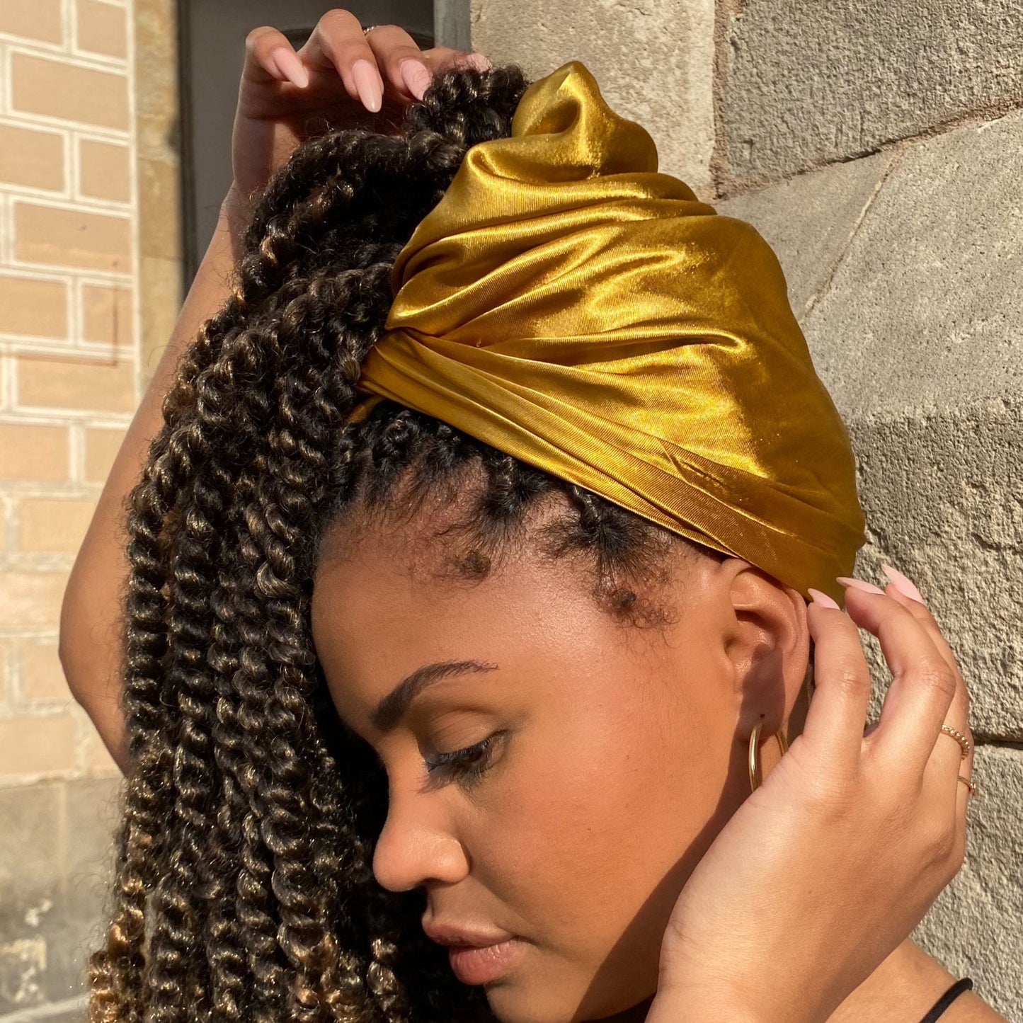 Satin Tuch gold