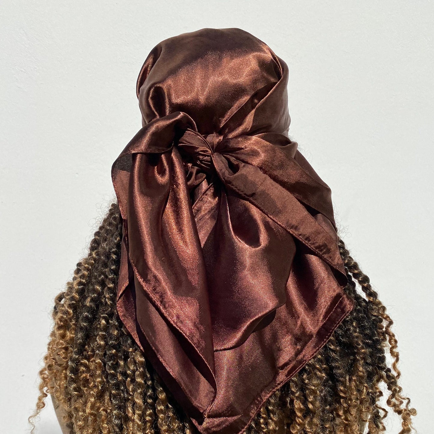 Satin Tuch dunkelbraun