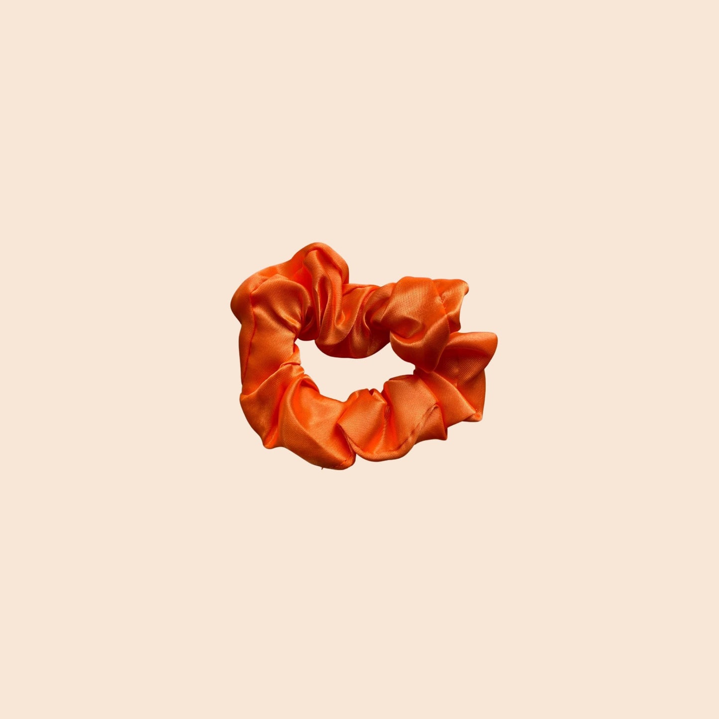 Satin Scrunchie S orange