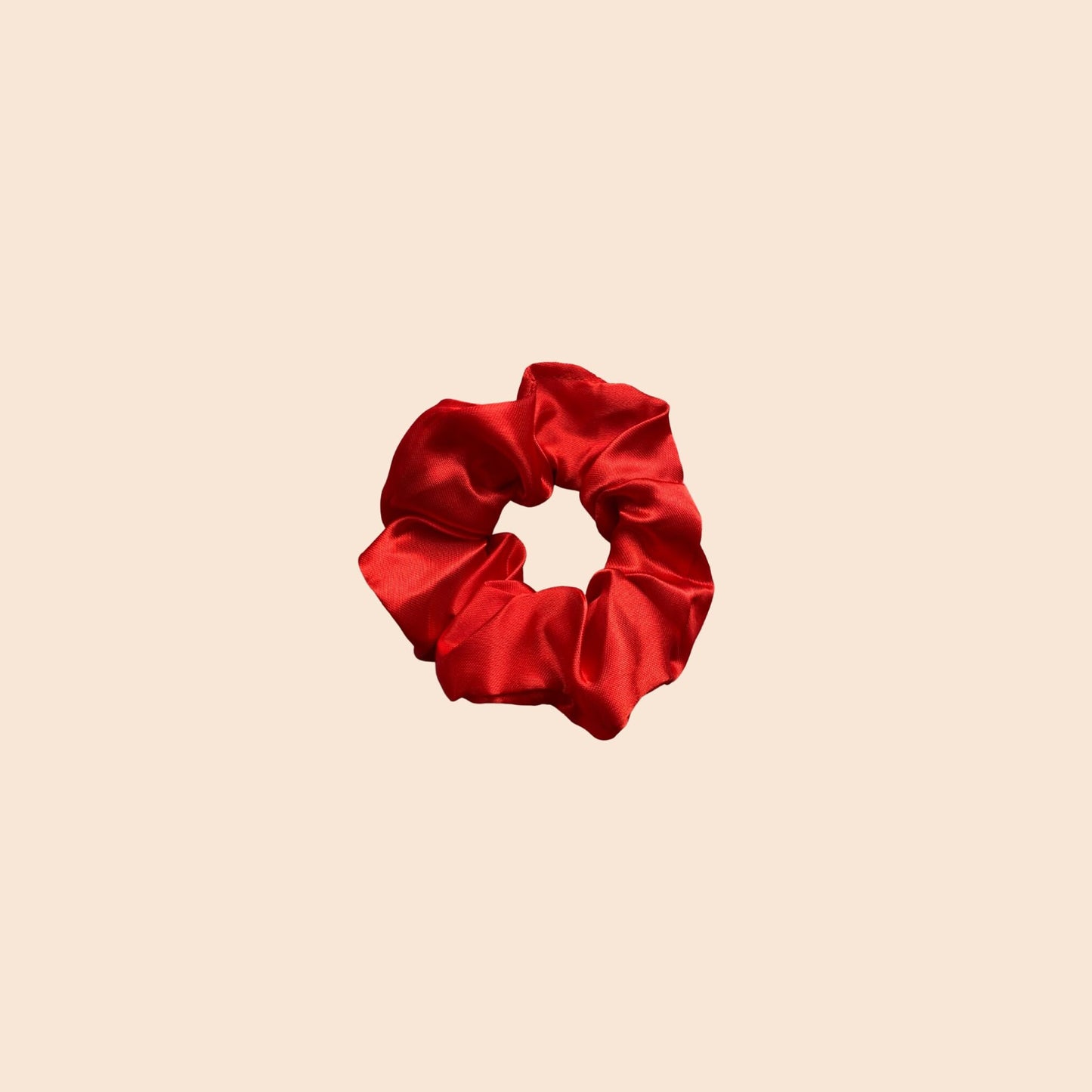 Satin Scrunchie S rot