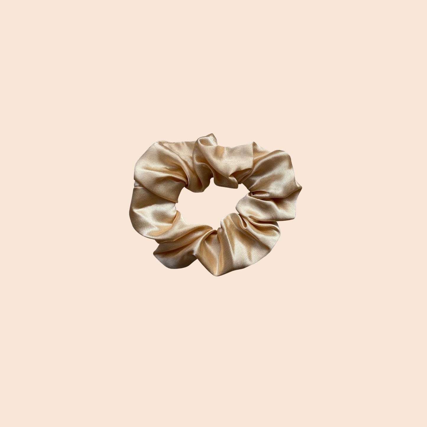 Satin Scrunchie S beige