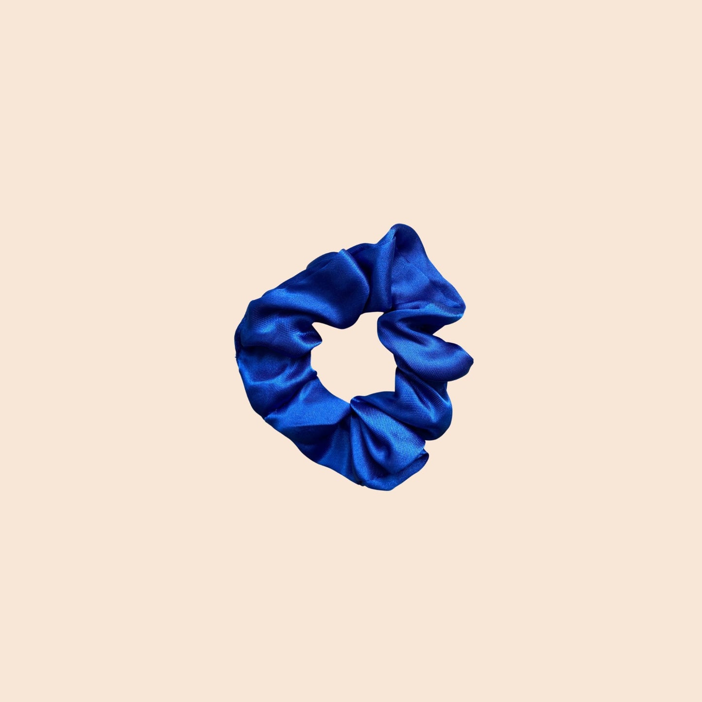 Satin Scrunchie S blau