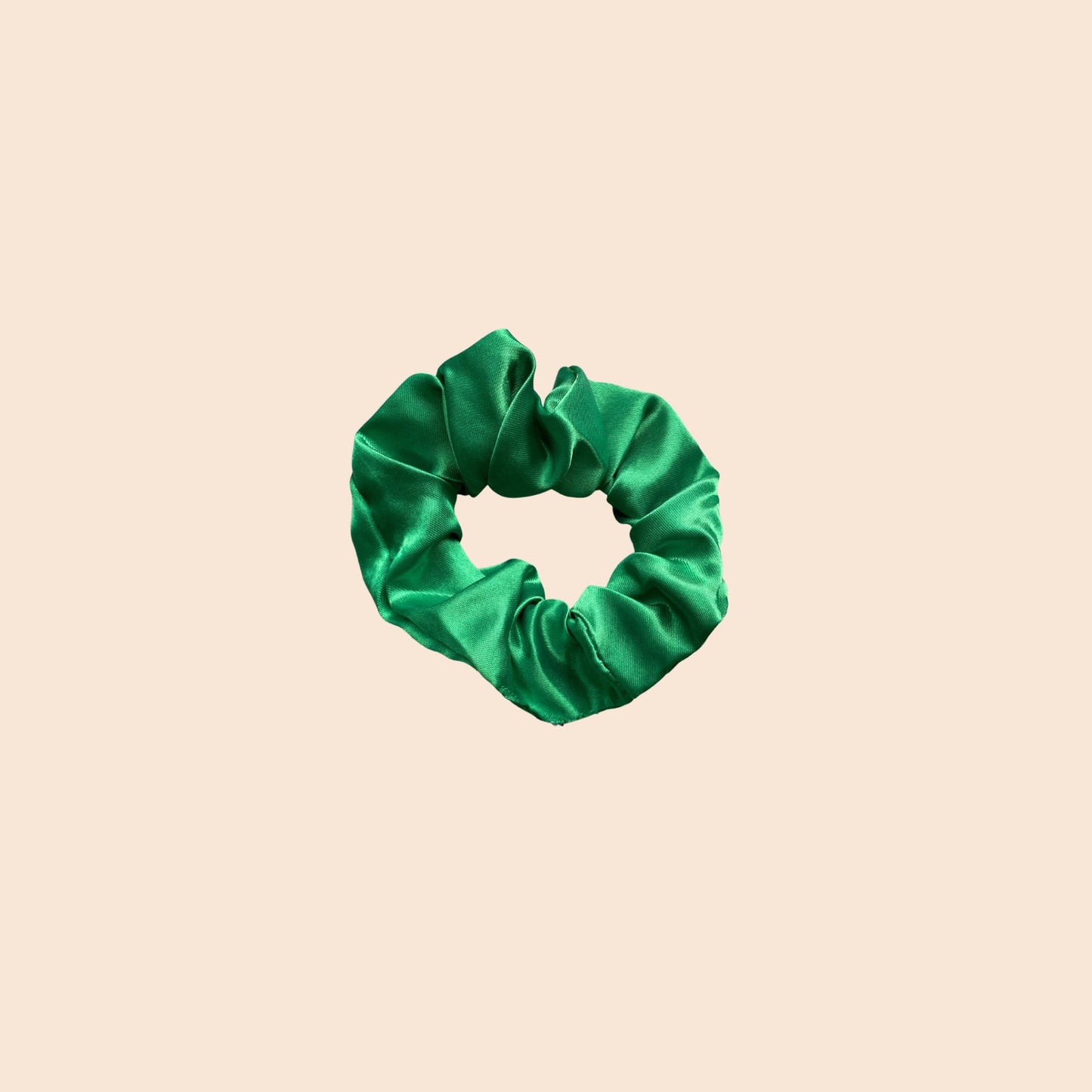 Satin Scrunchie S grün