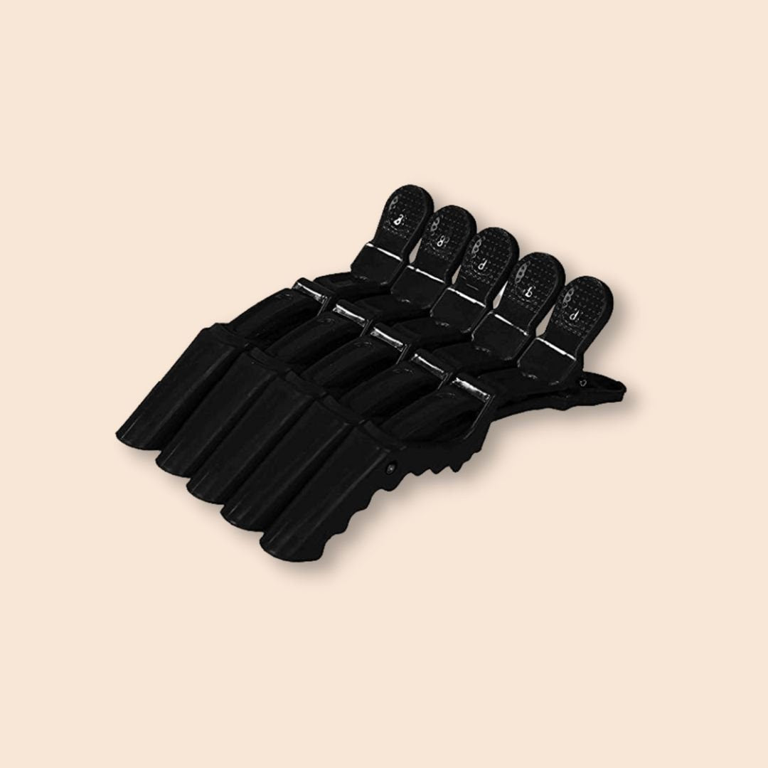 Haarclips Set 5 Stück, schwarz