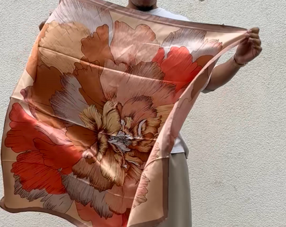 Tissu satiné coloré