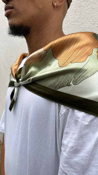 Tissu satiné coloré