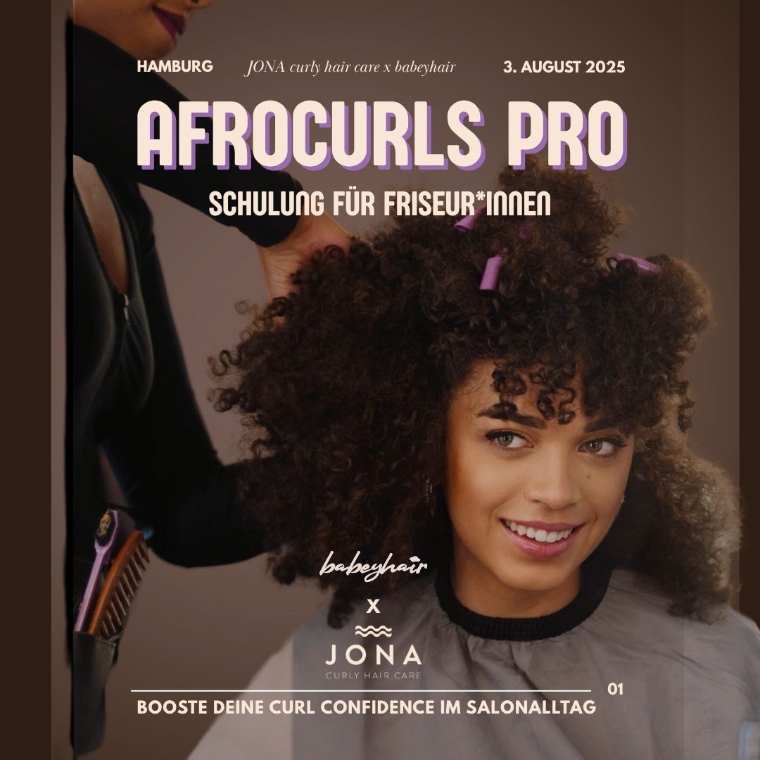 AfroCurls Pro Schulung – Ticket für Friseur*innen (Basic / Standard / Advanced / Online)
