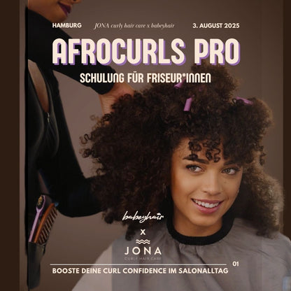 AfroCurls Pro Schulung – Ticket für Friseur*innen (Basic / Standard / Advanced / Online)