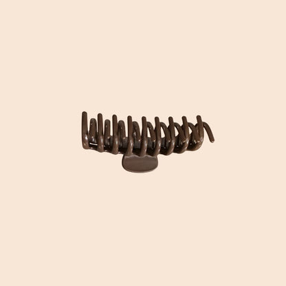 Haarklammer flexibel dunkelbraun