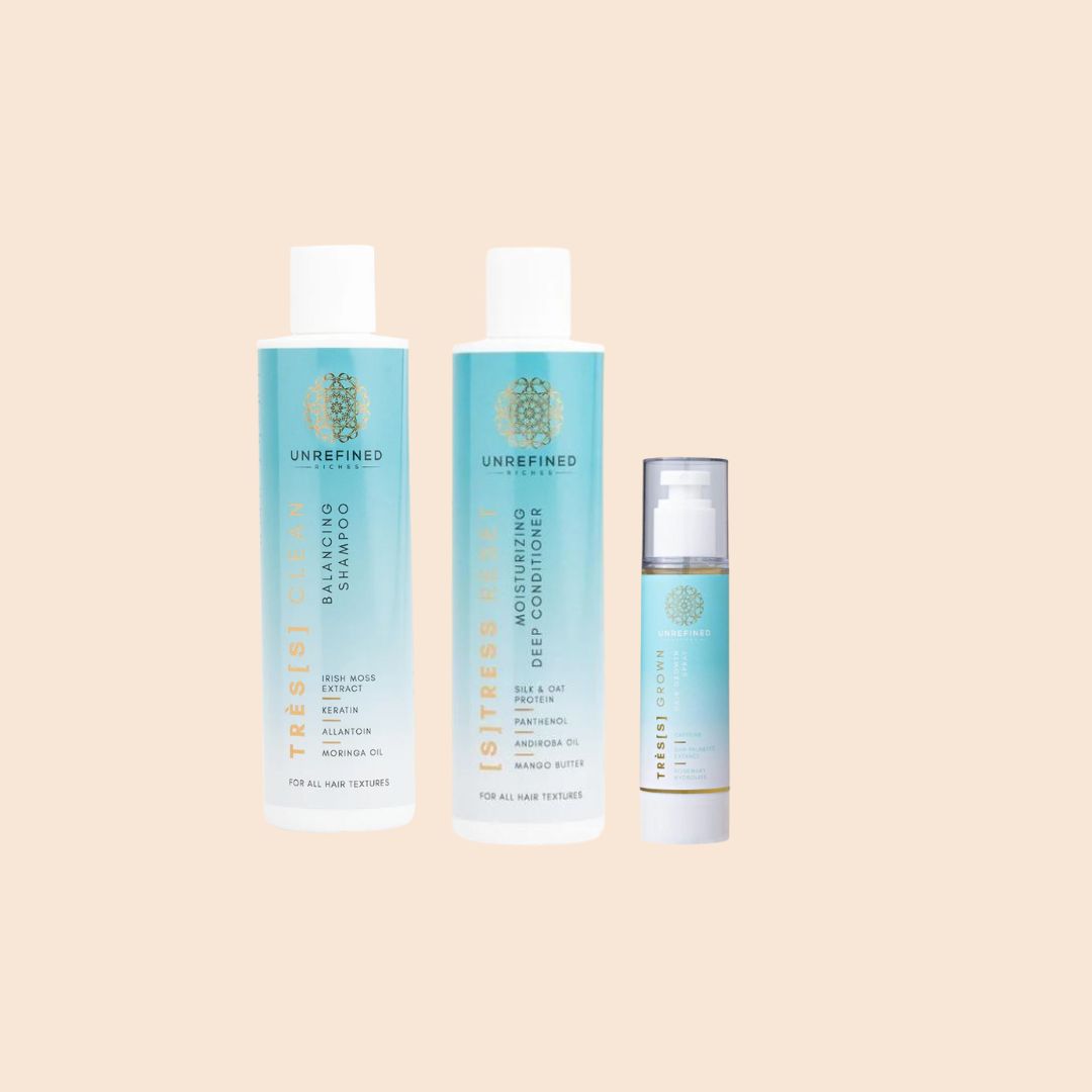 Unrefined Riches Shampoo, Conditioner & Spray Bundle