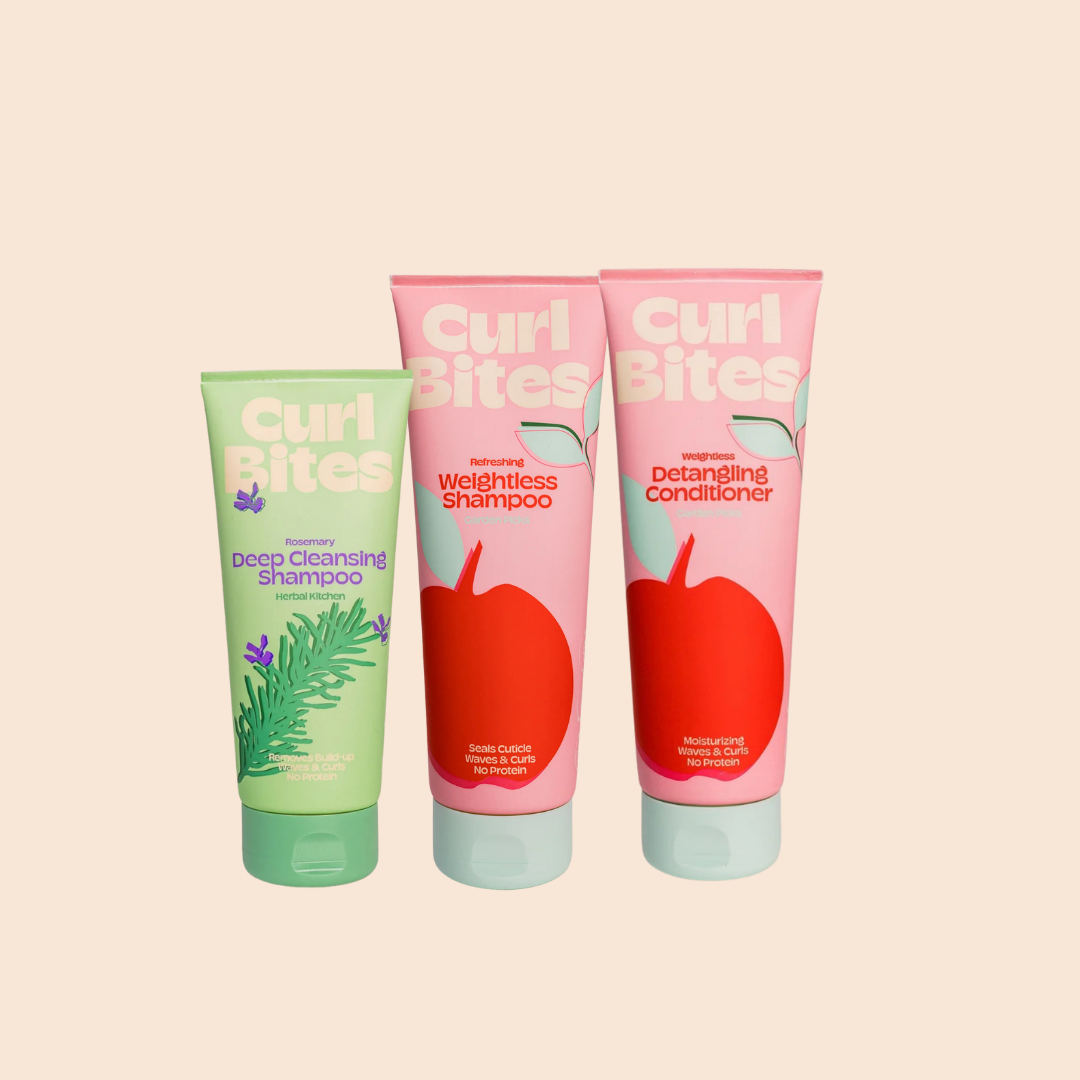 Curl Bites 3-Step Healthy Scalp & Happy Hair Set Bundle