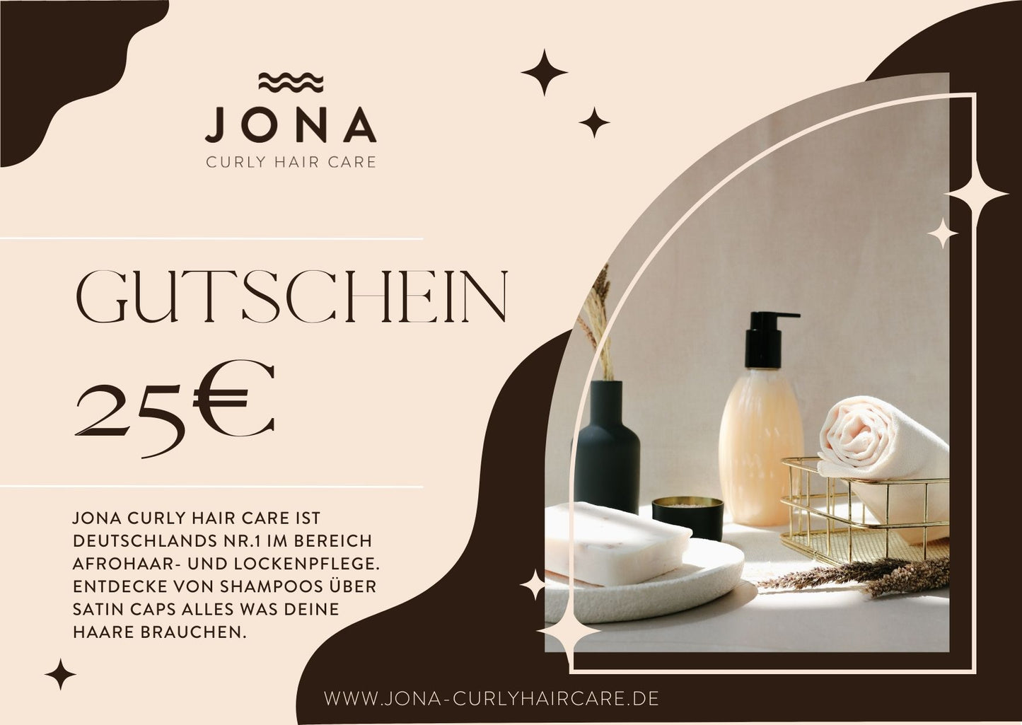 Bon cadeau JONA soin cheveux bouclés