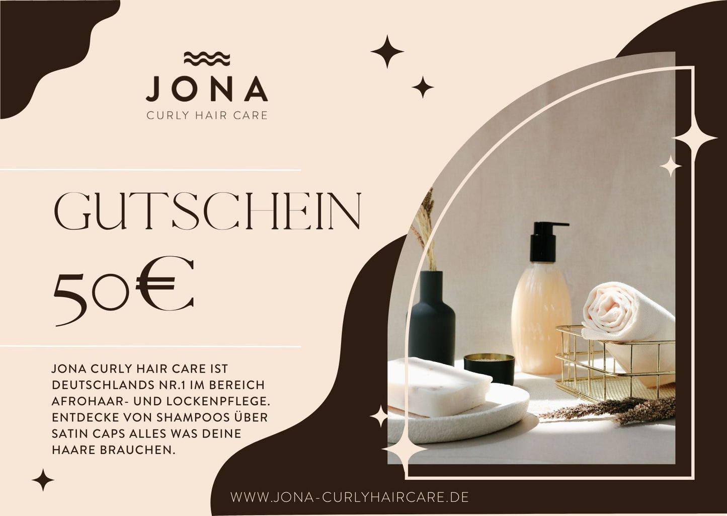 Bon cadeau JONA soin cheveux bouclés
