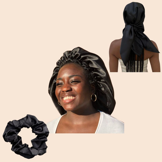 Satin Essentials Bundle, schwarz