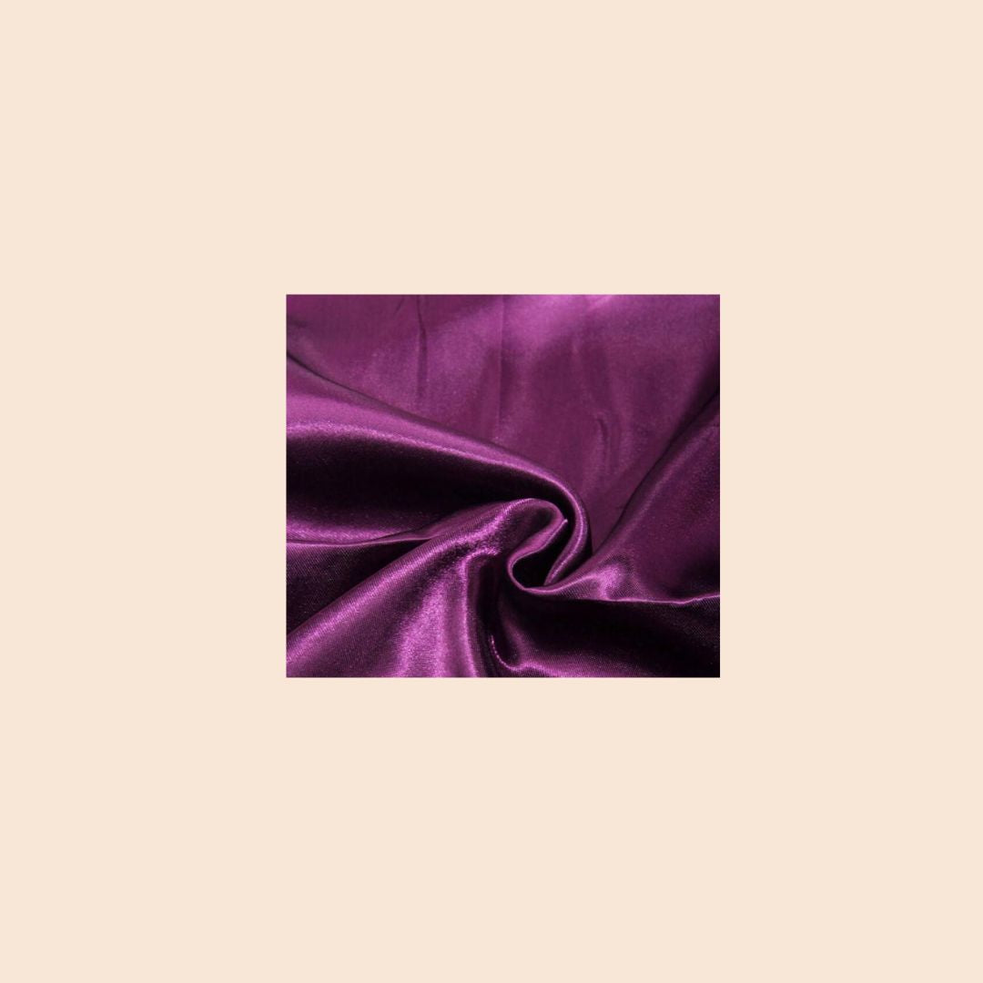 Satin Tuch aubergine lila