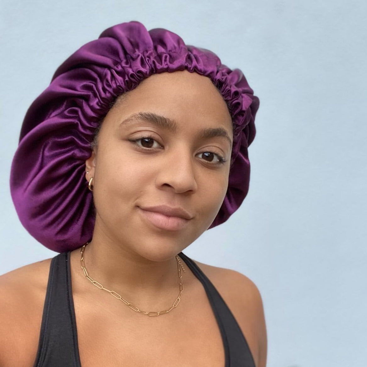 JEN by curly hair care Satin Cap Abla, lila