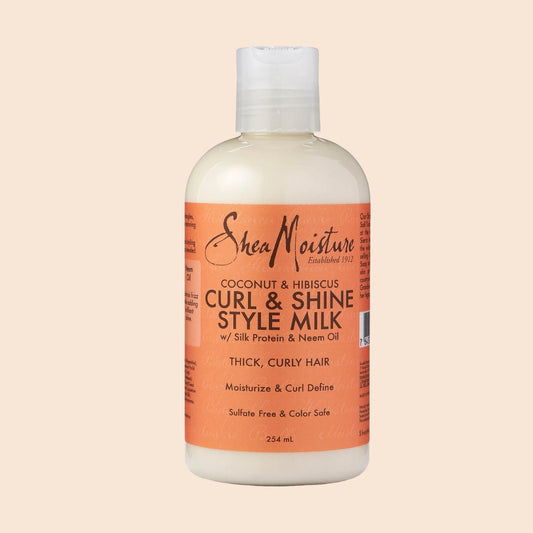 Shea Moisture Coconut & Hibiscus Curl and Shine Style Milk, 254 ml